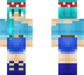 blueo as a human (female version)