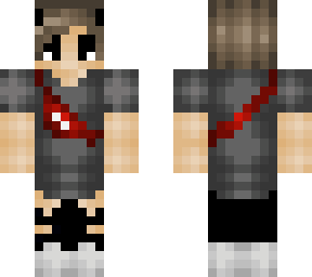 boy skin with red bag?