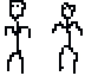 conjoined stick people