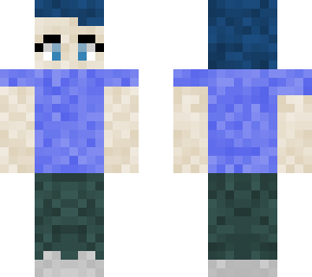 cool blue gamer male skin (4px)
