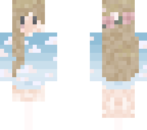 edit!!!! cloud sweater light hair with roses no shoes