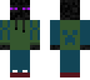 enderman with crazy hoodie