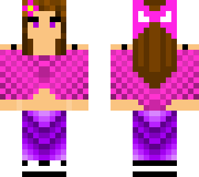 girl in crop top and bow