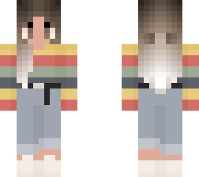 multi colored sweatshirt x mom jeans
