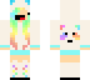 rainbow panda girl