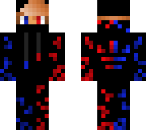 red and blue particle boy