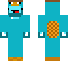 skeppy in a perry the platypus suit