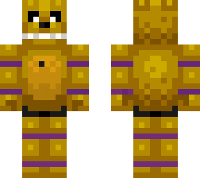 spring bonnie with purple guy inside (freddy fazbear's pizza v.1)