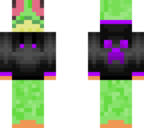 the froggy man with creeper hoodie