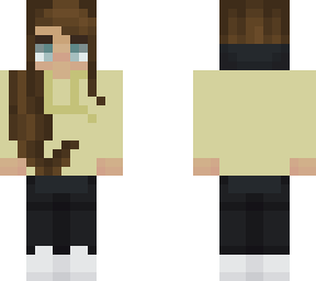yellow hoodie girl