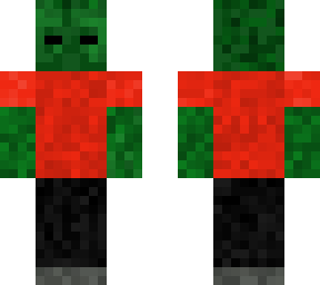 zombie with red shirt and black pants