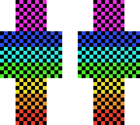 3d checkered black