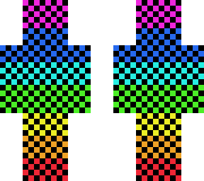 3d checkered rainbow 2