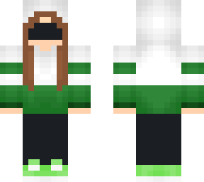 blindfold girl green hoodie