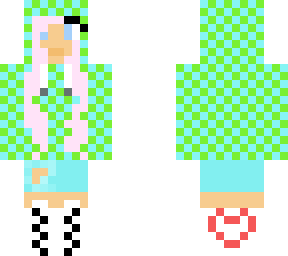 blue and green hoodie girl