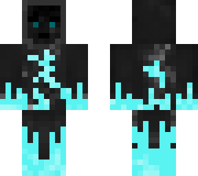 blue flame man