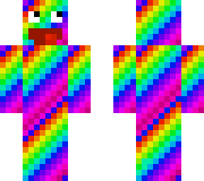 colourful rainbow man