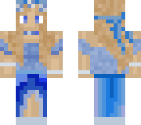 Cute Blue Girl | Minecraft Skin