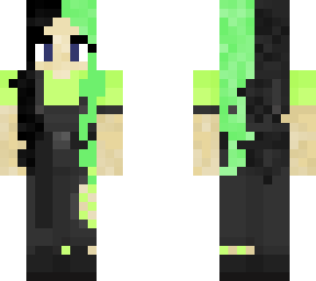 cute girl with two coloured hair