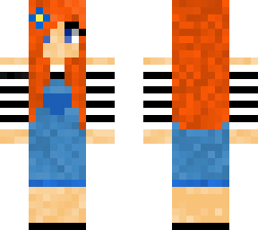 cute redhead wearing overalls
