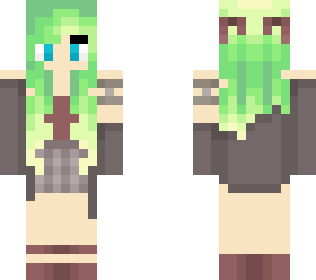 cutsy cardigan light green hair
