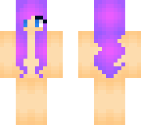 electric purple hair skin base