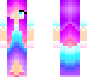 girl pink blue purple