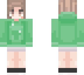 mason's skin no mask, green hoodie