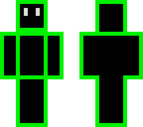 neon green man