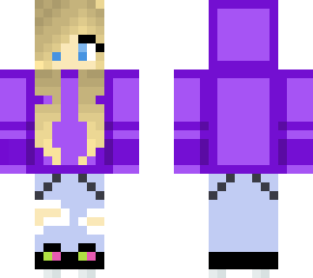 new version of purple hoodie girl
