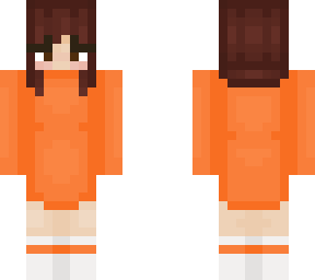 orange oversized sweater