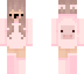 pig hoodie::