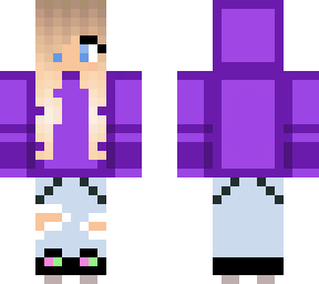purple hoodie girl v2 (better hair)