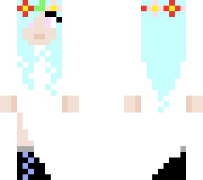 white dress girl flowers (edit)