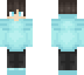 aqua blue sweater