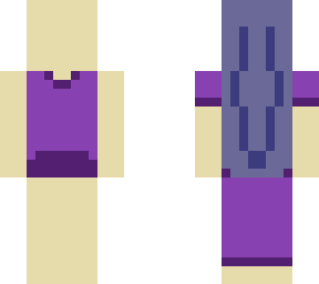 black and purple haired purple eyed elf