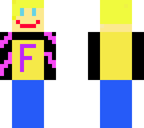 blonder junge mit f auf t-shirt