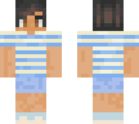 blue striped mc skin