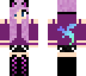 cat girl with dragon emblem