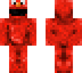 elmo (face under head)