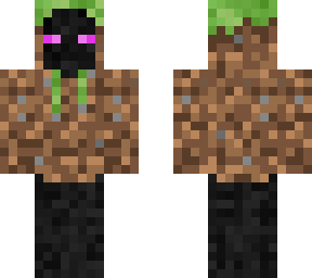 enderman with grass hoodie