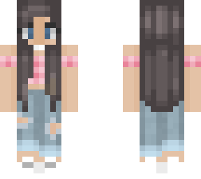 girl with long dark brown hair