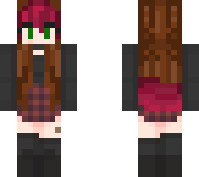 girl with pink and brown hair