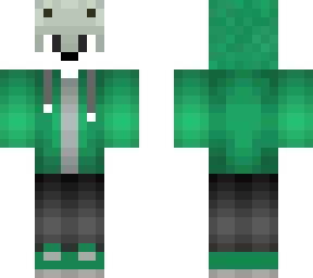 green dog