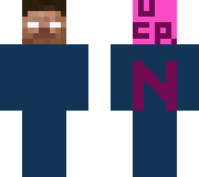 herobrine going to bed in his duvet and pillow
