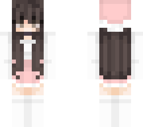 pink beanie white sweater