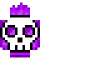 purple fire skull