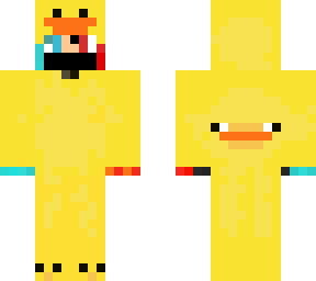 red and blue fire mage in duck onesie (credit to ikonikdragon