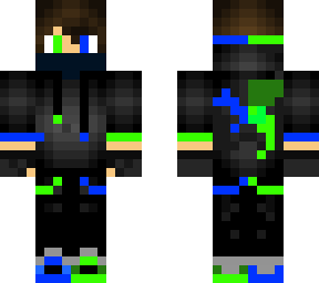 skin dragon-green-blue