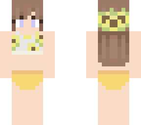 sun flower bikini/ headband girl